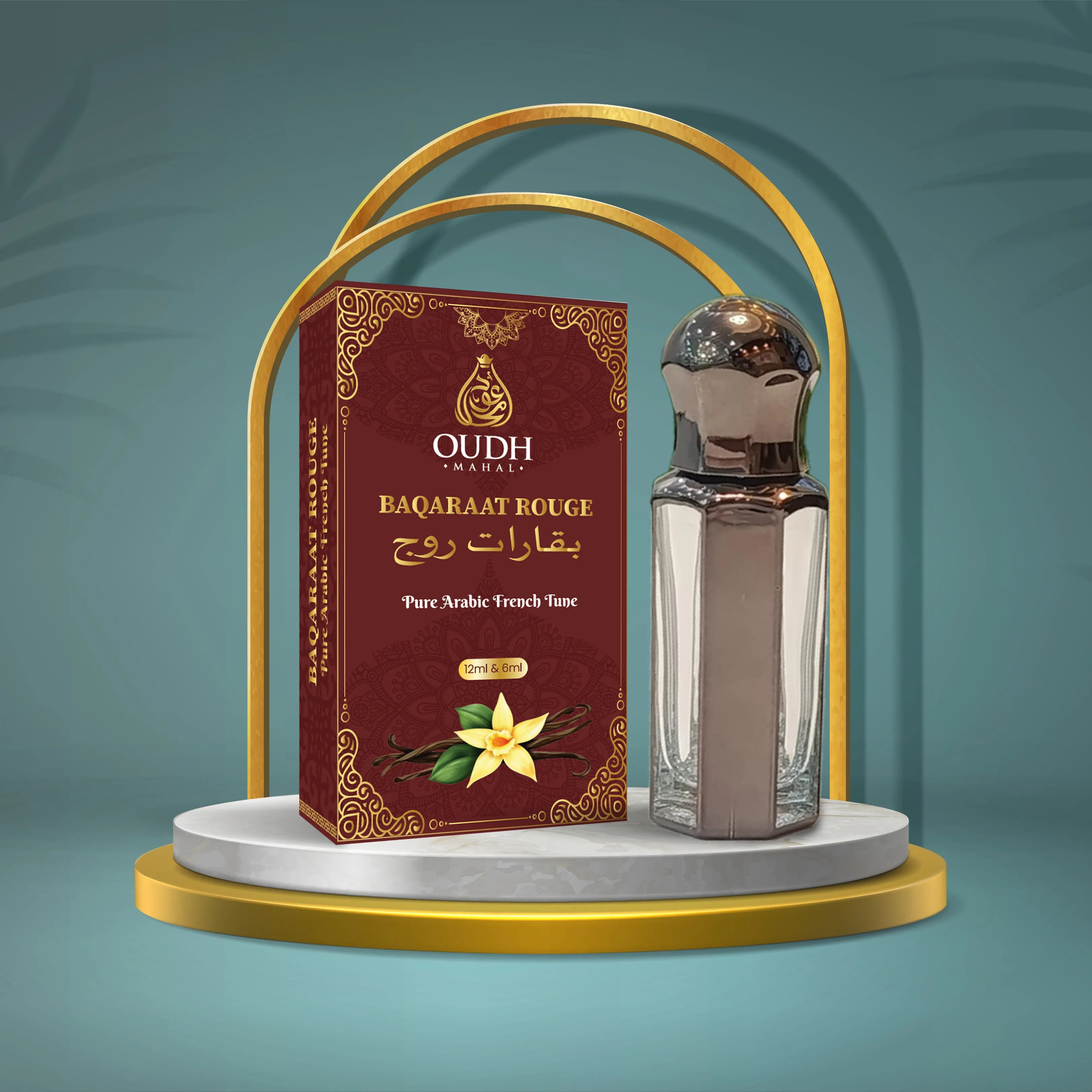 Baqarat Rouge Premium Attar – Rich Sweet Floral Oriental Fragrance | Oudh Mahal