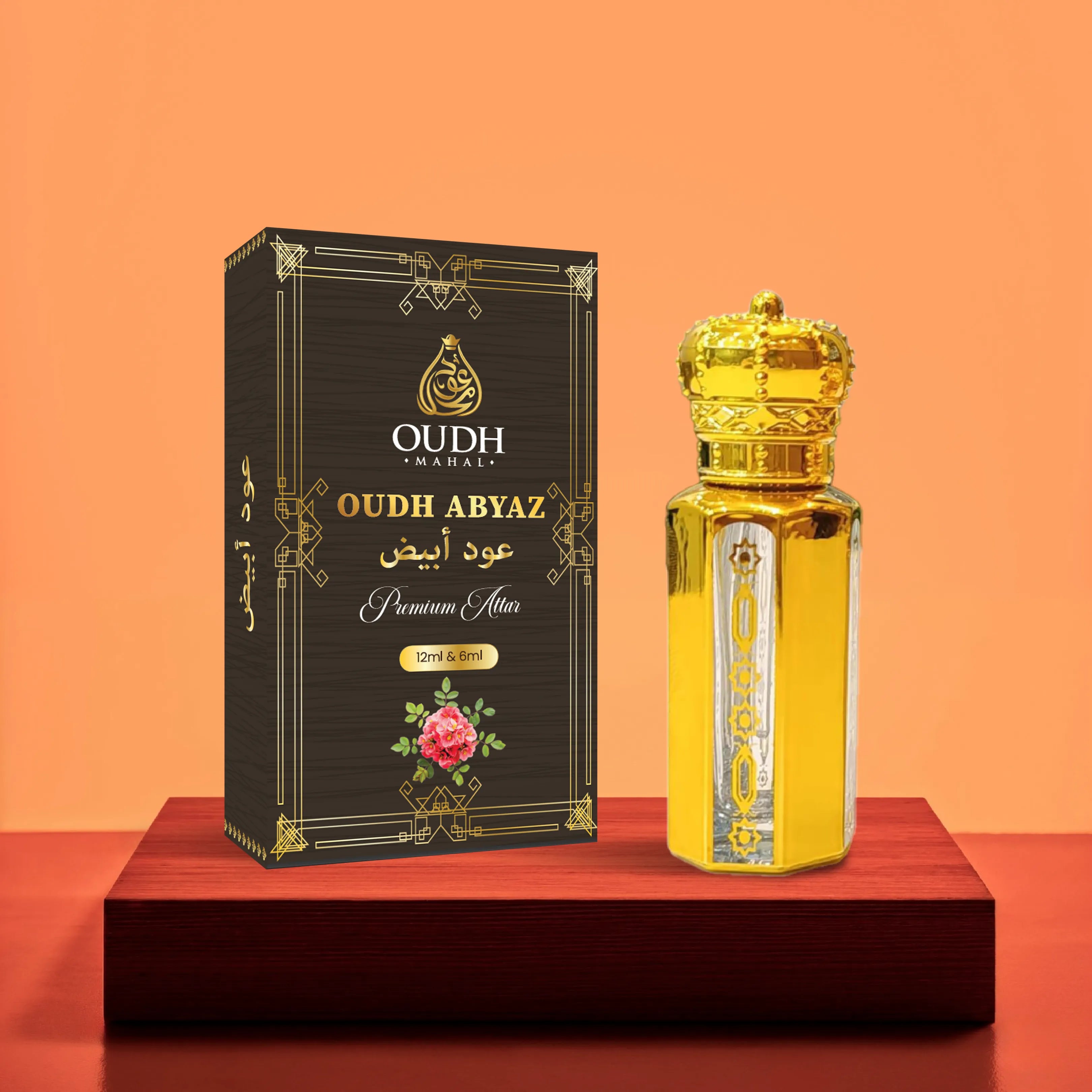 Oudh Abyaz Premium Attar – Soft White Floral Arabic Oud | Oudh Mahal