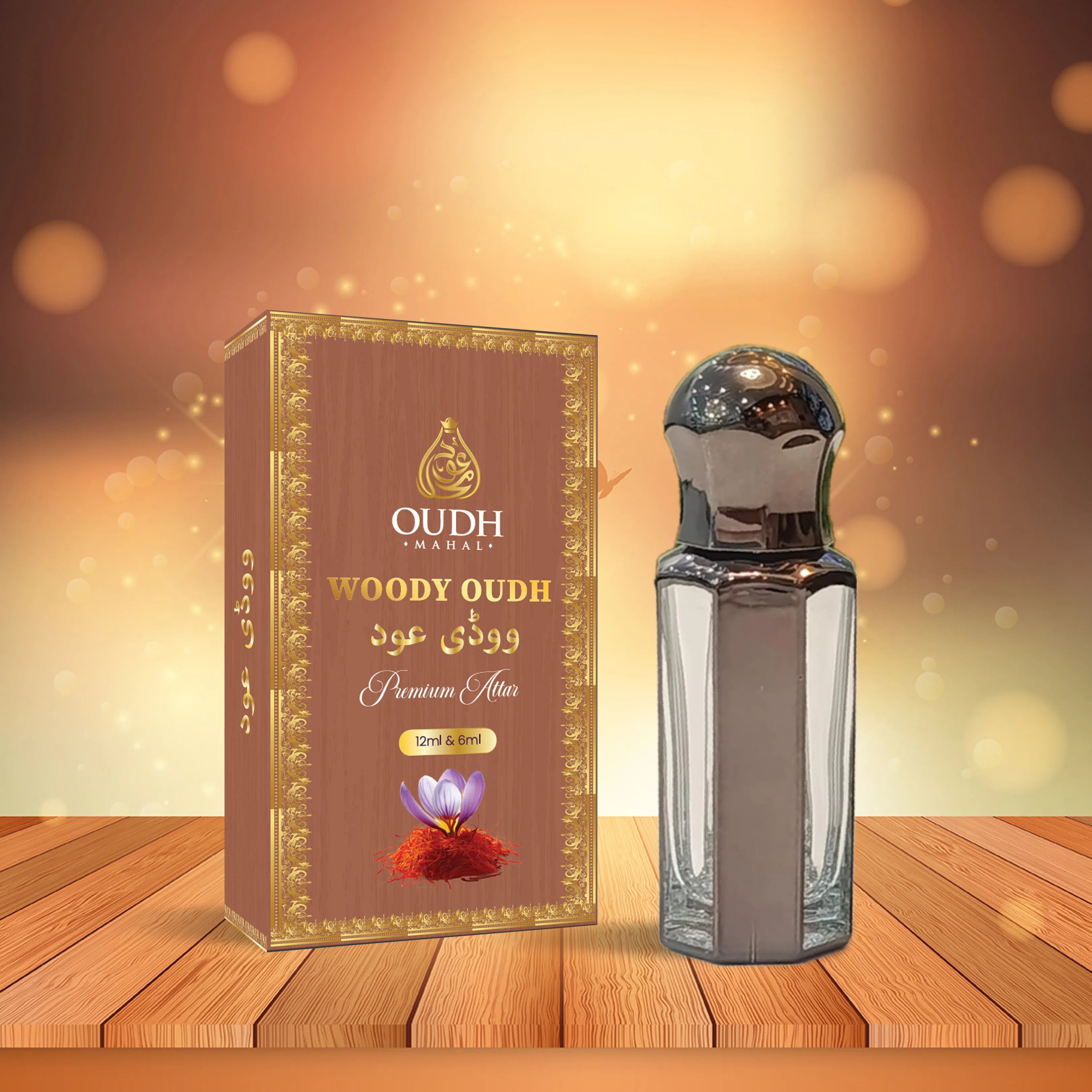 Woody Oudh Premium Attar – Deep Woody Arabic Oud Fragrance | Oudh Mahal