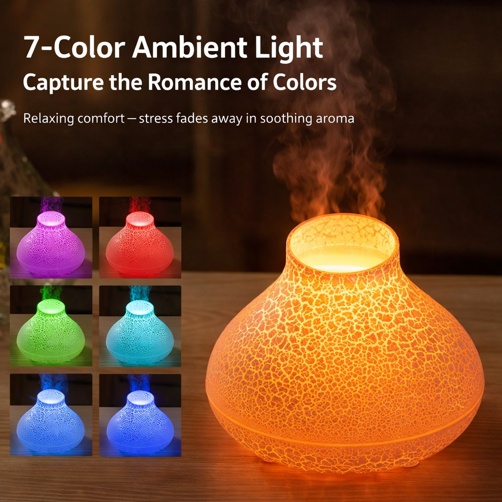 AuroraCrackle 7-Color Aroma Humidifier